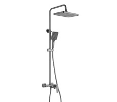 Душевая система Shevanik S4226T, оружейная сталь