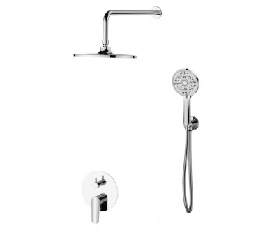 Душевая система скрытого монтажа с переключателем на 2 потребителя арт SET6in1LG ESKO 