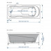 Ванна акриловая Loranto ALBERTO 170х70 (рама и фронтальная панель отдельно)