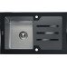 Кухонная мойка TOLERO Ceramic Glass TG-780 Tolero Glass TG-780 чёрная черный Кухонная мойка TOLERO Ceramic Glass TG-780 Tolero Glass TG-780 чёрная черный