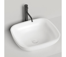 Раковина накладная Salini Gloria 1102208M S-stone Белый матовый 