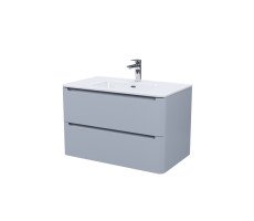 Тумба с умывальником, подвесная, 80 см IDDIS Edifice EDI80L0i95K светло-серый