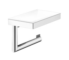 Держатель туалетной бумаги с полочкой, поворотный Keuco REVA 12873019000 Хром 