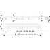 Душевой лоток Alcadrain Simple AG100201850 с порогами для перфорированной решетки, хром 