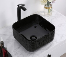 Умывальник CeramaLux D1303H004 черный 