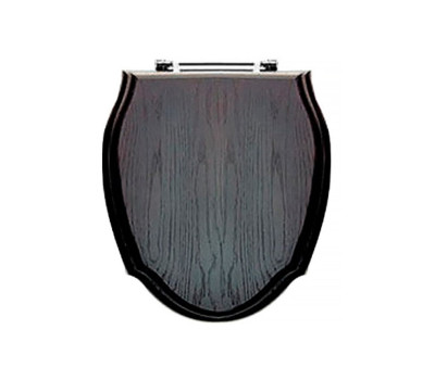 Сиденье для унитаза DEVON&DEVON Rose 3IBSEWENROCR из массива дуба темного цвета, петли хром