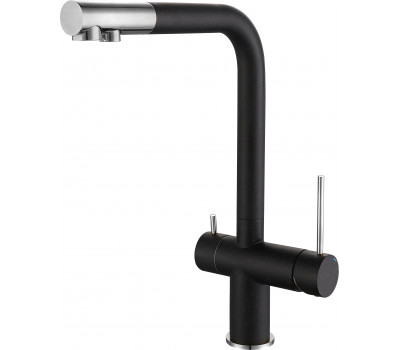 Смеситель для кухни Rivelato Lugano Г-обр. с краном питьевой воды D-35ммcromo 1523513 nero cromo Смеситель для кухни Rivelato Lugano Г-обр. с краном питьевой воды D-35ммcromo 1523513 nero cromo