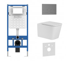 Комплект 3в1 IBERICA BLANCA инсталляция SILENCIO, унитаз TOLEDO ALTO белый, кнопка смыва INOX-S вороненая сталь (IB001.TLA.234.1602) Комплект 3в1 IBERICA BLANCA инсталляция SILENCIO, унитаз TOLEDO ALTO белый, кнопка смыва INOX-S вороненая сталь (IB001.TLA.234.1602)