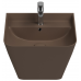 Раковина ISVEA Sott'Aqua подвесная 10SQ37002SV-2H отверстия для смесителя 1 цвет коричневый матовый 