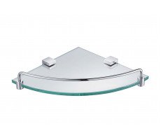 Полка стеклянная угловая Timo Selene 10073/00 хром 