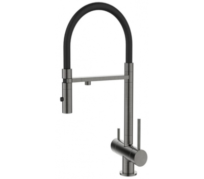 Смеситель для кухонной мойки DQ с фильтром графит DA1462506Grey 