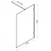 Душевая перегородка 120x195 см AM.PM X-Joy W94UWI-120-F1-MTE Стекло прозрачное; профиль матовый хром 
