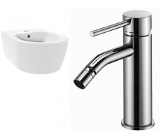 Биде подвесное со смесителем Villeroy & Boch Avento + Light 54050001 + LIG131CR Биде подвесное со смесителем Villeroy & Boch Avento + Light 54050001 + LIG131CR