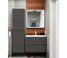 Шкаф подвесной Art&Max BIANCHI AM-Bianchi-1500-2A-SO-GM Серый матовый