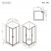 Душевое ограждение 80x80 см, без поддона AM.PM Gem W90G-403-8080-BT  