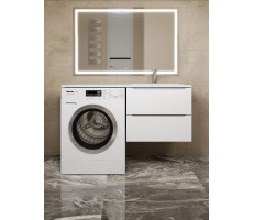 Тумба под стиральную машину подвесная Uperwood Tanos 60х47,5х50 см, белая 291020260 