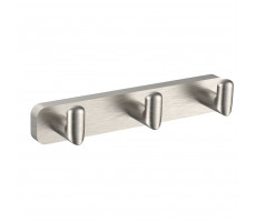 Вешалка с 3 крючками для ванной WONZON & WOGHAND GRAFFITY, Брашированный никель WW-9335-BN 