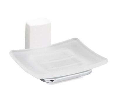 Мыльница WasserKRAFT Leine K-5000 WHITE 5029W белый матовый/хром 