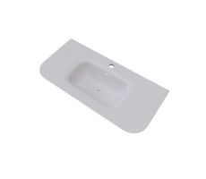 Раковина встраиваемая Knotlor ОБЛАКО FWB211000WY матовый белый 100 см  