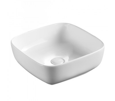 Раковина накладная 40х40 см Azario AZ-41016 фаянс, цвет Белый 