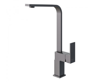 Смеситель для кухни Knotlor KN-21/GM, вороненая сталь