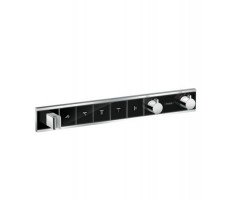 Термостатический смеситель Hansgrohe RainSelect 15358600 шлифованный черный хром 