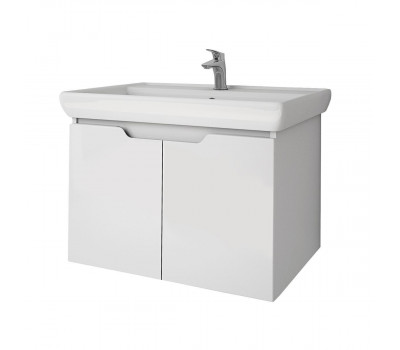 Тумба под раковину подвесная Dreja Q(D) 70 см, белый