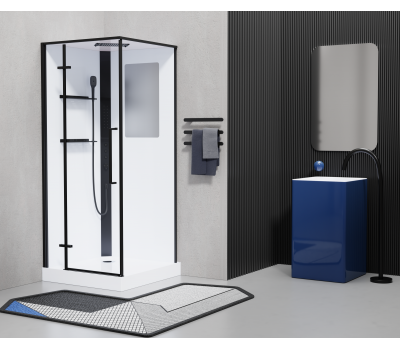 Душевая кабина Esbano ESM-QUADRO-90 (Left) черный Душевая кабина Esbano ESM-QUADRO-90 (Left) черный