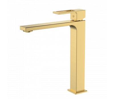 Смеситель для раковины высокий DQ Dortmund мат.золото DA1712007 