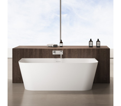 Ванна из искусственного камня ABBER Stein AS9682 белая матовая