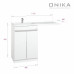 Тумба под раковину Onika Милтон Нова 48 напольная под стиральную машину, белая (ум.Марсал 110) 104802 Тумба под раковину Onika Милтон Нова 48 напольная под стиральную машину, белая (ум.Марсал 110) 104802