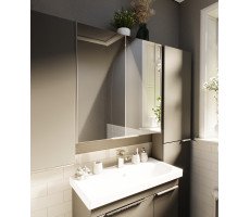 Зеркальный шкаф Gaula 60 2д.Black 1Marka Зеркальный шкаф Gaula 60 2д.Black 1Marka