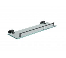 Полка стеклянная 1- ярус BELZ B90107 черный матовый 