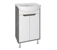 Тумба под раковину Runo Эко 50 железный камень (00-00001337) 