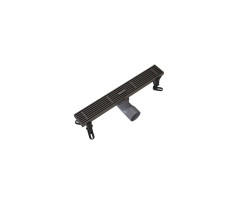 Душевой трап линейный Knotlor SDRW0400LGM вороненая сталь  