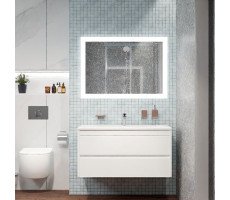 База под раковину 100см Art&Max FAMILY Family-1000-2C-SO-BL Bianco Lucido