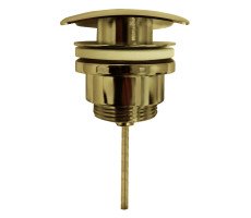 Донный клапан AZARIO для раковины, квадрат, CLIC-CLAC, G 1 1/4, латунь, бронза AZ-106-BR Донный клапан AZARIO для раковины, квадрат, CLIC-CLAC, G 1 1/4, латунь, бронза AZ-106-BR