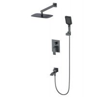 Душевая система встраиваемая WONZON & WOGHAND, Темный графит WW-88939009A-BGM Душевая система встраиваемая WONZON & WOGHAND, Темный графит WW-88939009A-BGM