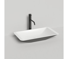 Раковина Salini Callista 1101207SMRH RAL9011 снаружи S-stone  