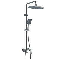 Душевая система Shevanik S6826T, оружейная сталь