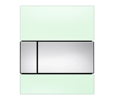 Панель смыва для писсуара, цвет: зеленое стекло/хром глянцевый TECE TECEsquare 9242805 