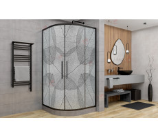 Душевой уголок AvaCan HB 120 MT черный 