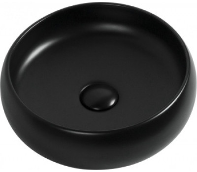 Раковина накладная Aquanet Round-1-MB 36 черный матовый 