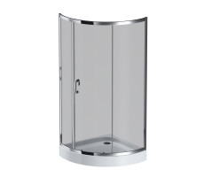 Душевое ограждения 90x90 см, без поддона AM.PM Like W83UG-315-090CG Стекла тонированные; профиль глянцевый хром 