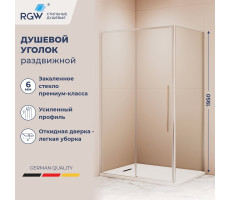 Душевой уголок RGW SV-42 (SV-12 + Z-050-2) 1400x1000 32324240-011 Хром 