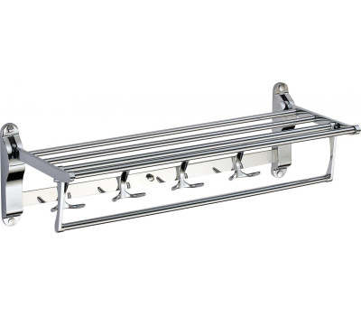 Полка для полотенец откидная 60 см Savol S-006099 хром 