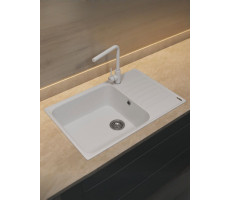 Кухонная мойка из искусственного камня Uperwood UPD-400, прямоугольная, цвет туман 391020216 Кухонная мойка из искусственного камня Uperwood UPD-400, прямоугольная, цвет туман 391020216