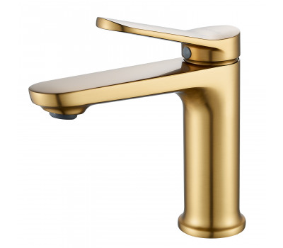 Смеситель для раковины Shevanik S4301G, золотой сатин