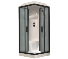 Душевая кабина Royal Bath  RB 80HP6-GC-BL (серое/матовое) 