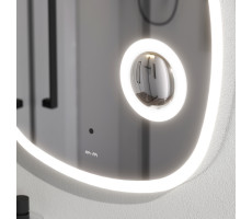 Зеркало с контурной LED-подсветкой, ИК сенсором и косметическим зеркалом, 55 см AM.PM Func M8FMOX0553SA  